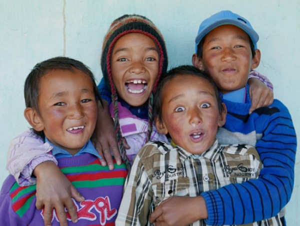 excited-tibetan-children